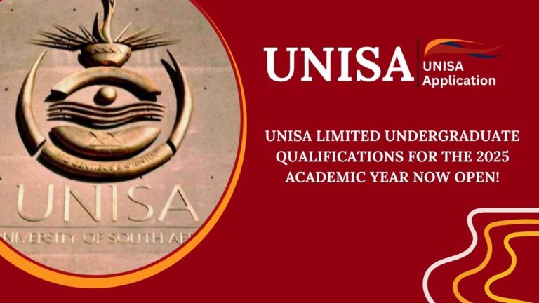 UNISA Limited Undergraduate Qualifications for the 2025 Academic Year Now Open!