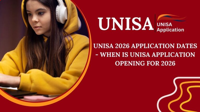 UNISA 2026 Application Dates